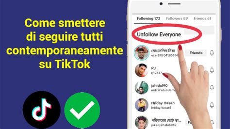 come si toglie il segui su tiktok|Seguire e smettere di seguire .